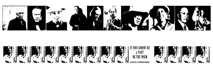 David Carradine Font OTHER CHARS