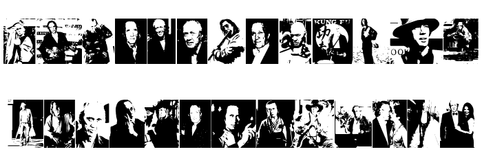 David Carradine Font LOWERCASE