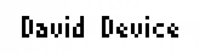 David Device  フリーフォントのダウンロード