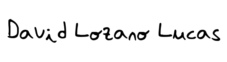 David Lozano Lucas  Frei Schriftart Herunterladen