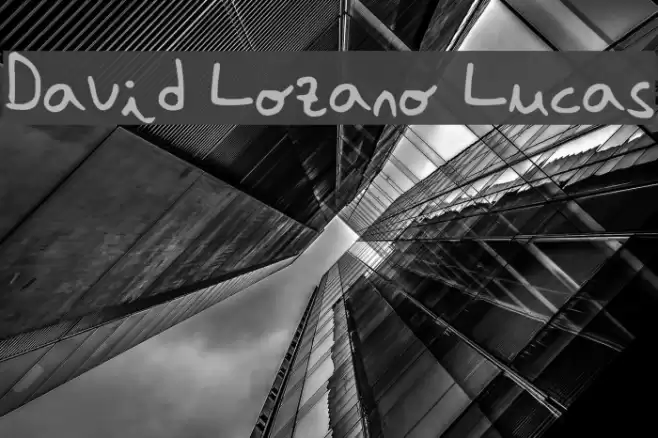 David Lozano Lucas Schriftart examples
