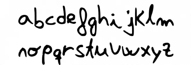 David Lozano Lucas Schriftart Kleinbuchstaben