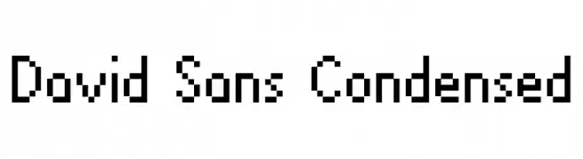 David Sans Condensed  フリーフォントのダウンロード