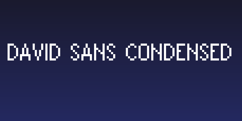 David Sans Condensed Social Header