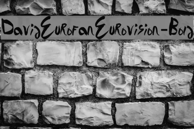 DavidEurofanEurovision-Bold Font examples