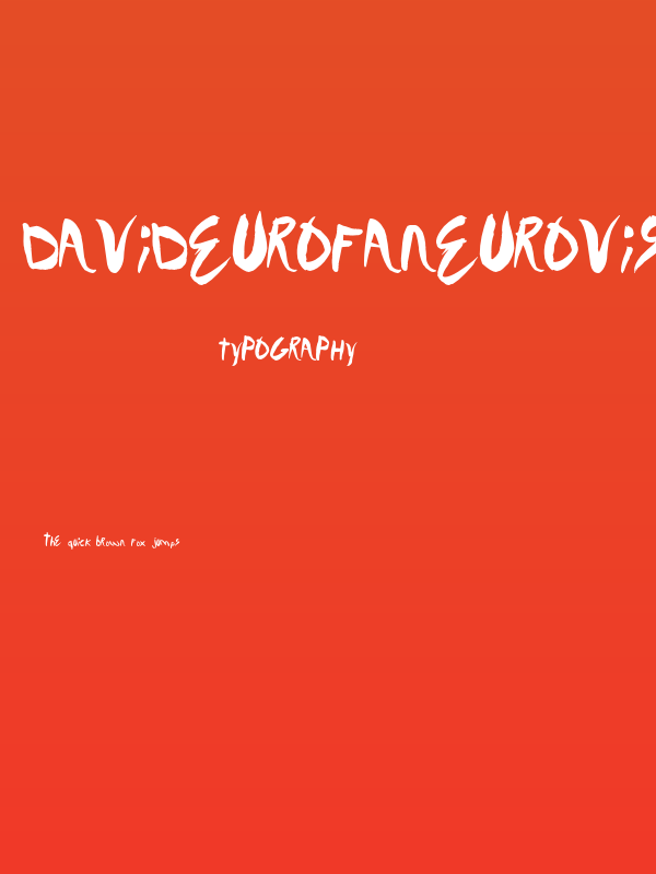 DavidEurofanEurovision-Bold Poster