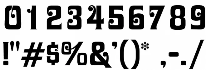 DavidaOpti-Bold Font OTHER CHARS