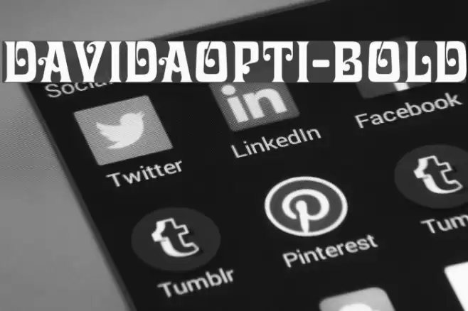 DavidaOpti-Bold Font examples