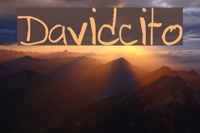 Davidcito Font examples