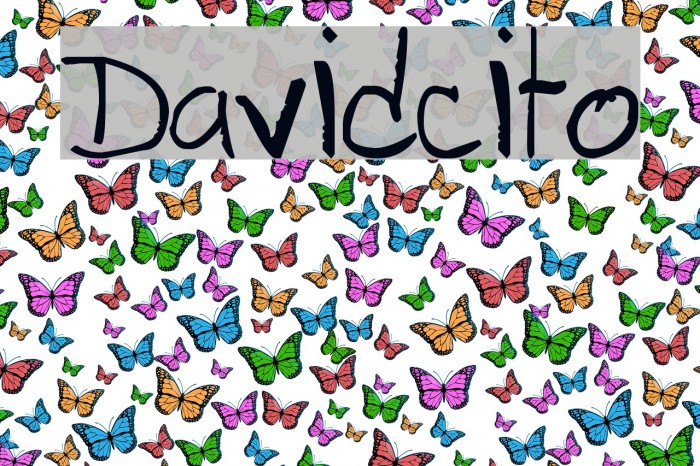 Davidcito Font examples