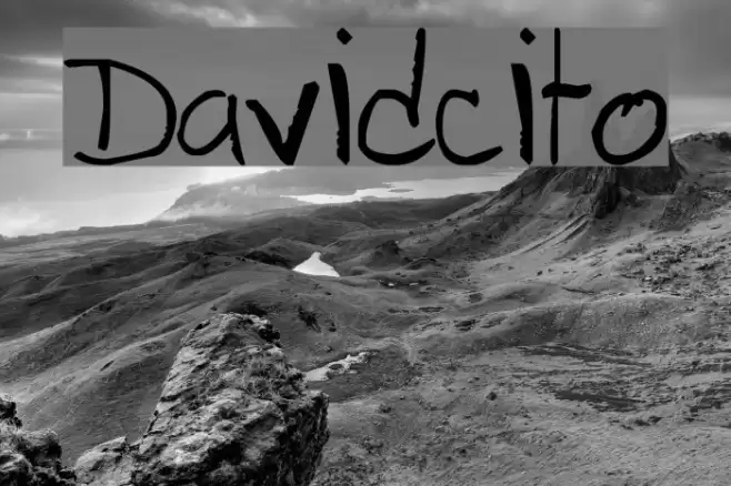 Davidcito Font examples