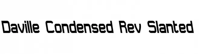 Daville Condensed Rev Slanted 