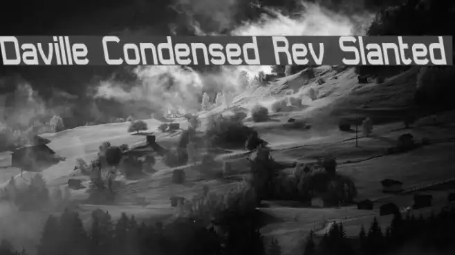 Daville Condensed Rev Slanted Example 3