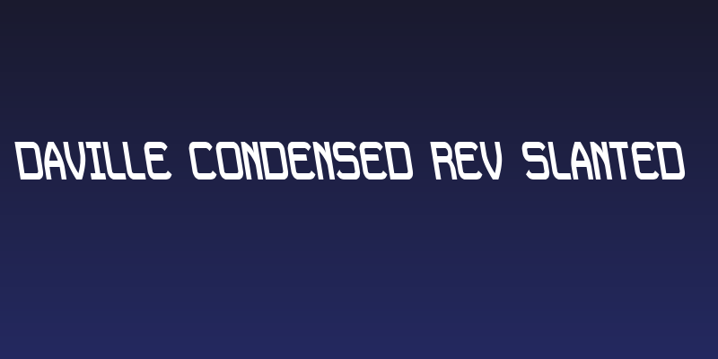 Daville Condensed Rev Slanted Social Header