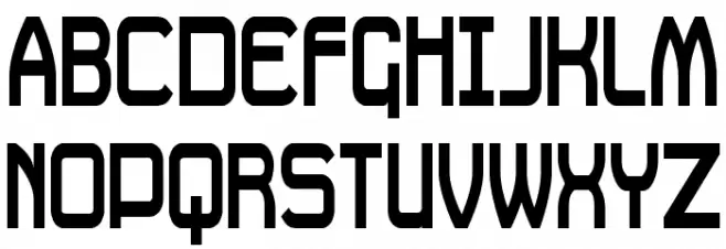 Daville Condensed Font Litere mari
