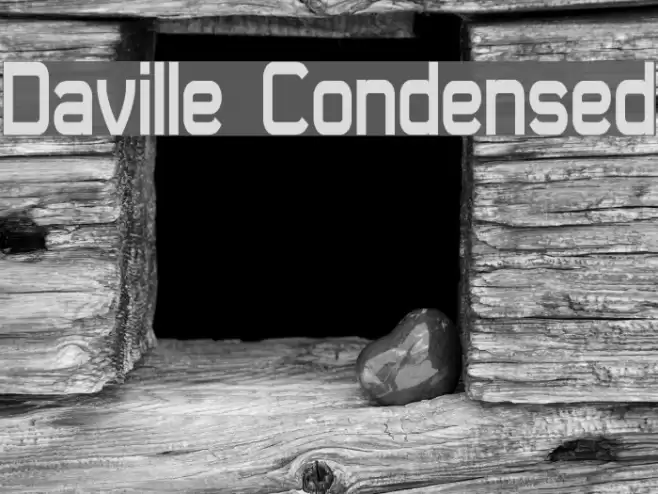 Daville Condensed Font examples