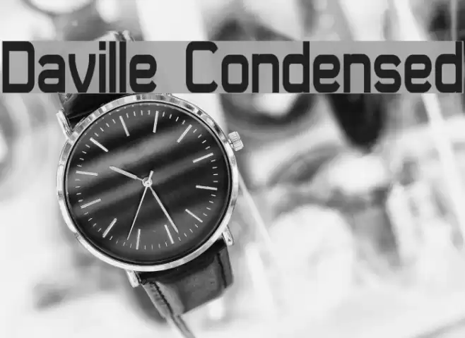 Daville Condensed Font examples