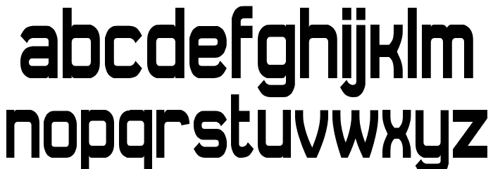 Daville Condensed Font LOWERCASE