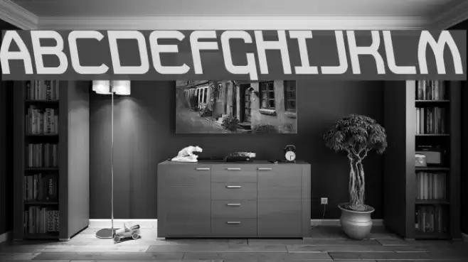 Daville Rev Slanted Font examples