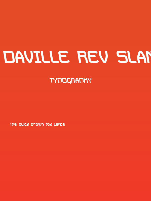 Daville Rev Slanted Poster