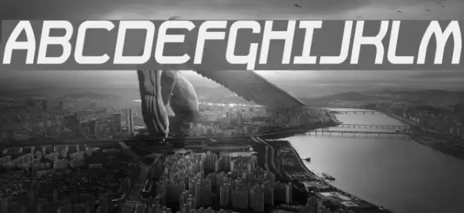 Daville Slanted Font examples