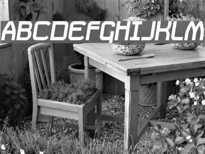 Daville Slanted Font examples