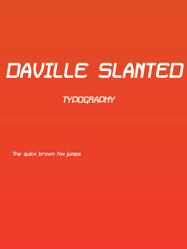 Daville Slanted Poster