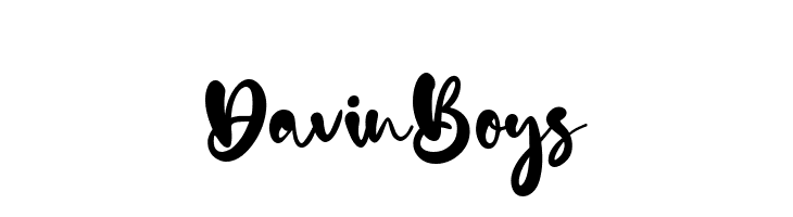 Davin Boys  font caratteri gratis
