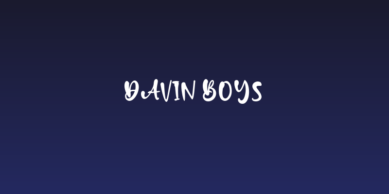 Davin Boys Social Header