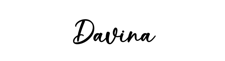 Davina  Frei Schriftart Herunterladen