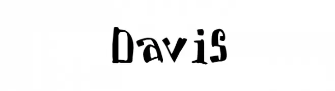 Davis  フリーフォントのダウンロード