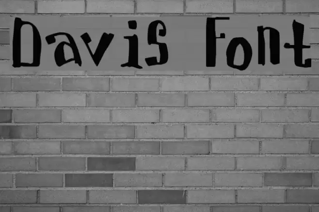 Davis Font examples