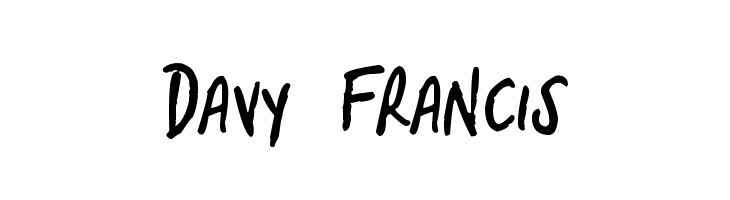 Davy Francis  नि: शुल्क फ़ॉन्ट्स डाउनलोड