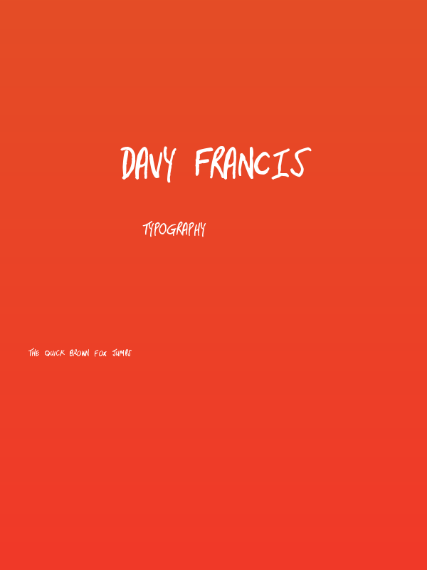 Davy Francis Poster