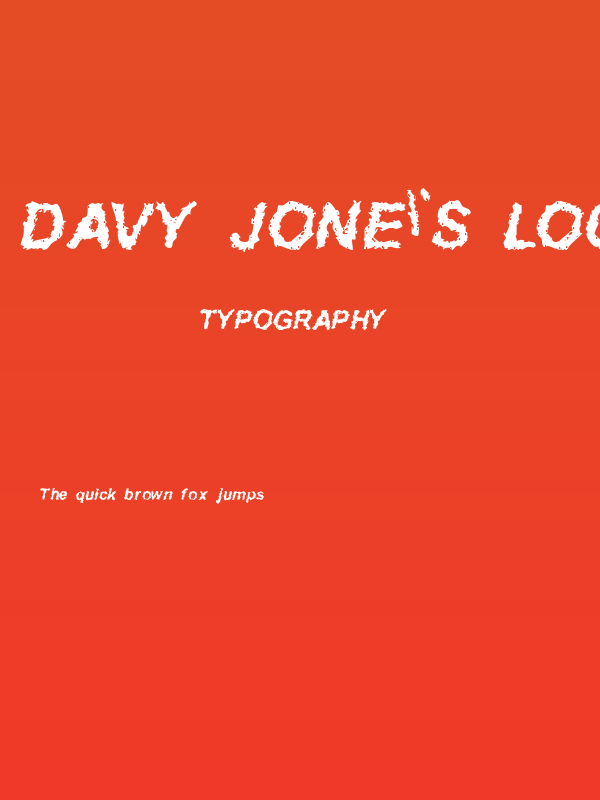 Davy Jone's Locker Poster