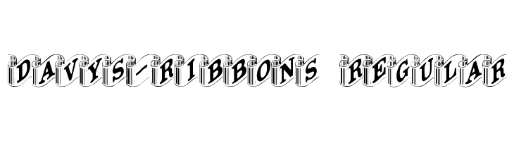 Davys-Ribbons Regular Font