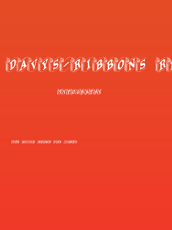 Davys-Ribbons Regular Poster