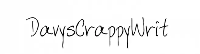DavysCrappyWrit  Fuentes Gratis Descargar