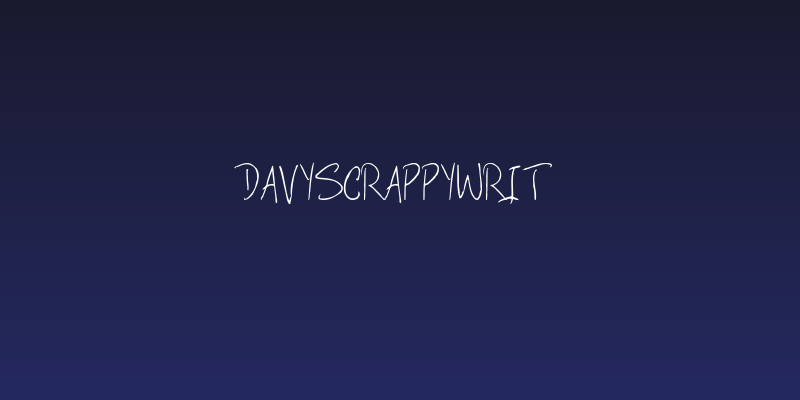 DavysCrappyWrit Social Header