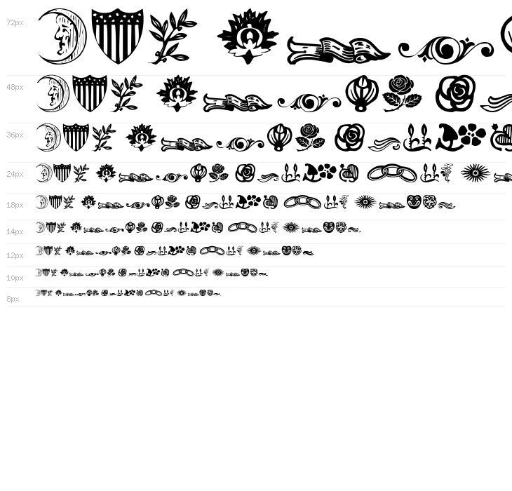 DavysDingbats Medium Waterfall