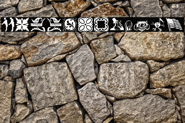 DavysDingbats خط examples