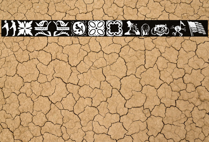 DavysDingbats خط examples