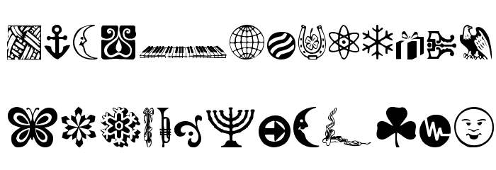 DavysOtherDingbats Font LOWERCASE