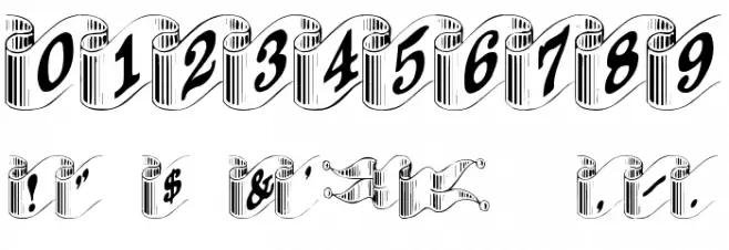 DavysRibbons Font OTHER CHARS