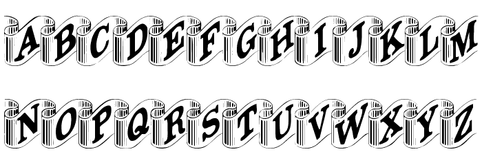 DavysRibbons Schriftart Kleinbuchstaben