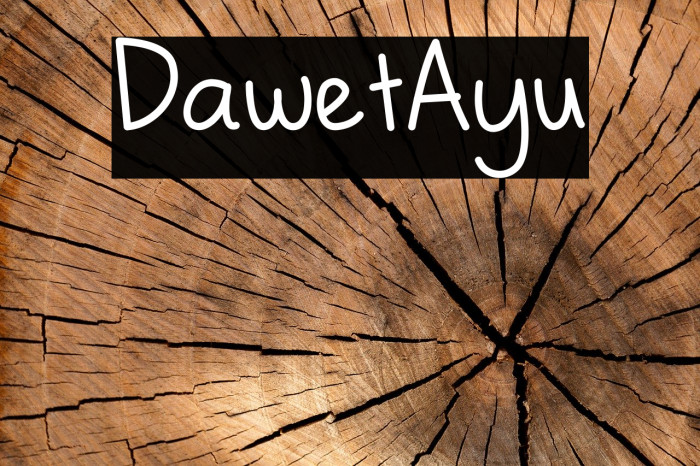 DawetAyu Font examples