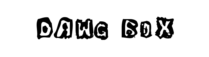Dawg Box  フリーフォントのダウンロード