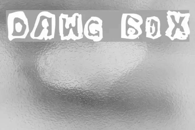 Dawg Box Font examples