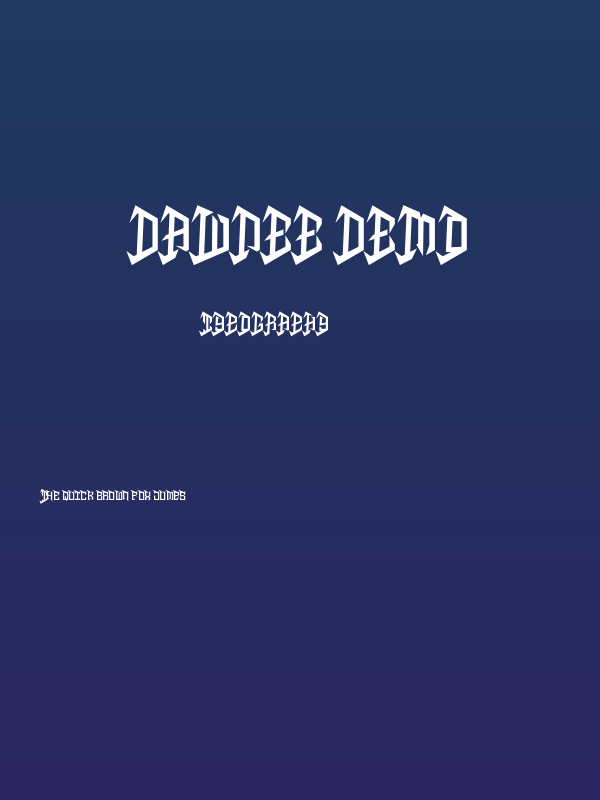 Dawnee DEMO Poster
