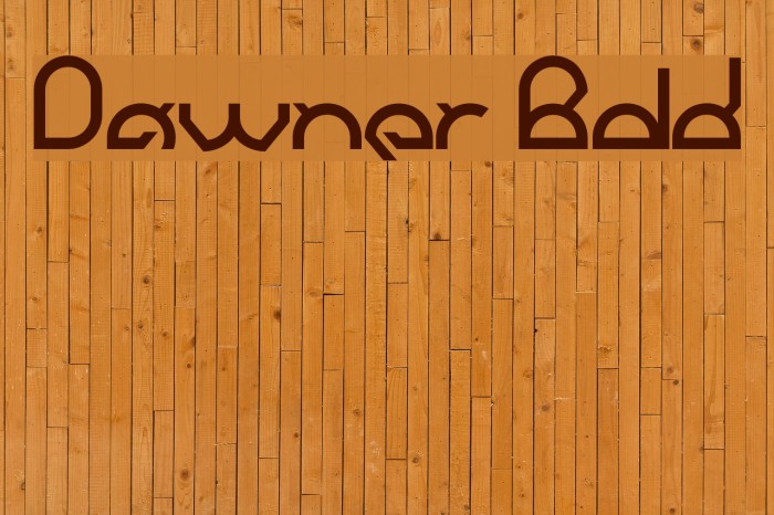 Dawner Bold Font examples